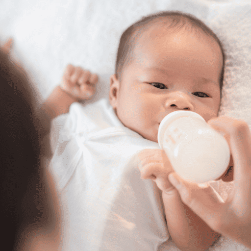 baby bottle feeding