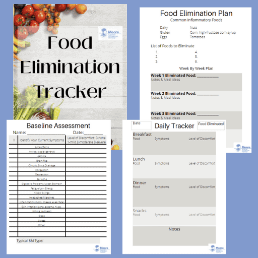 food elimination tracker pages