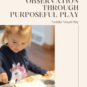 Encouraging Observation Through Purposeful Play: Toddler Visual Play booklet cover page