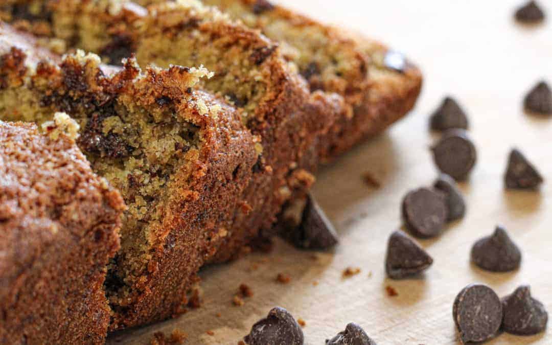 Gluten and Dairy Free Chocolate Chip Banana Bread